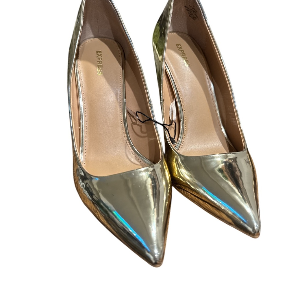 Express Gold Heels - Picture 4 of 8